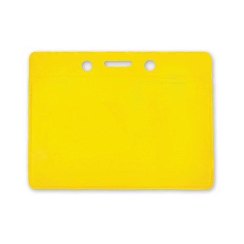 1820-200X Color-Back - Horizontal - Vinyl Badge Holder - 100 Pack
