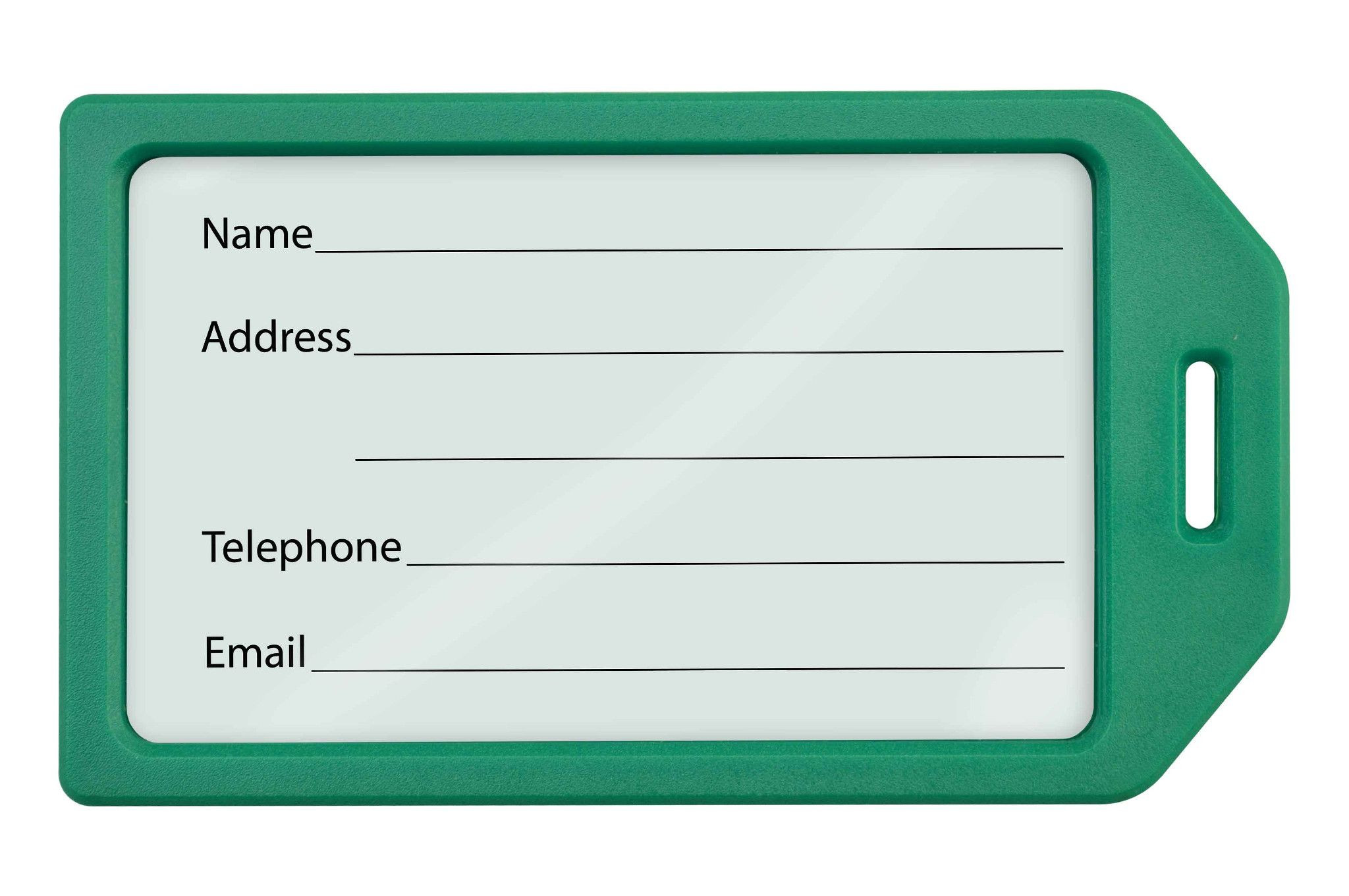 Rigid Plastic Luggage Tag Holder - 1840-620X